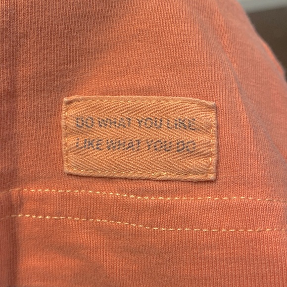 Unisex Soft Cotton Orange Short sleeve Crew Neck Life is Good Shirt L Large - Picture 5 of 8